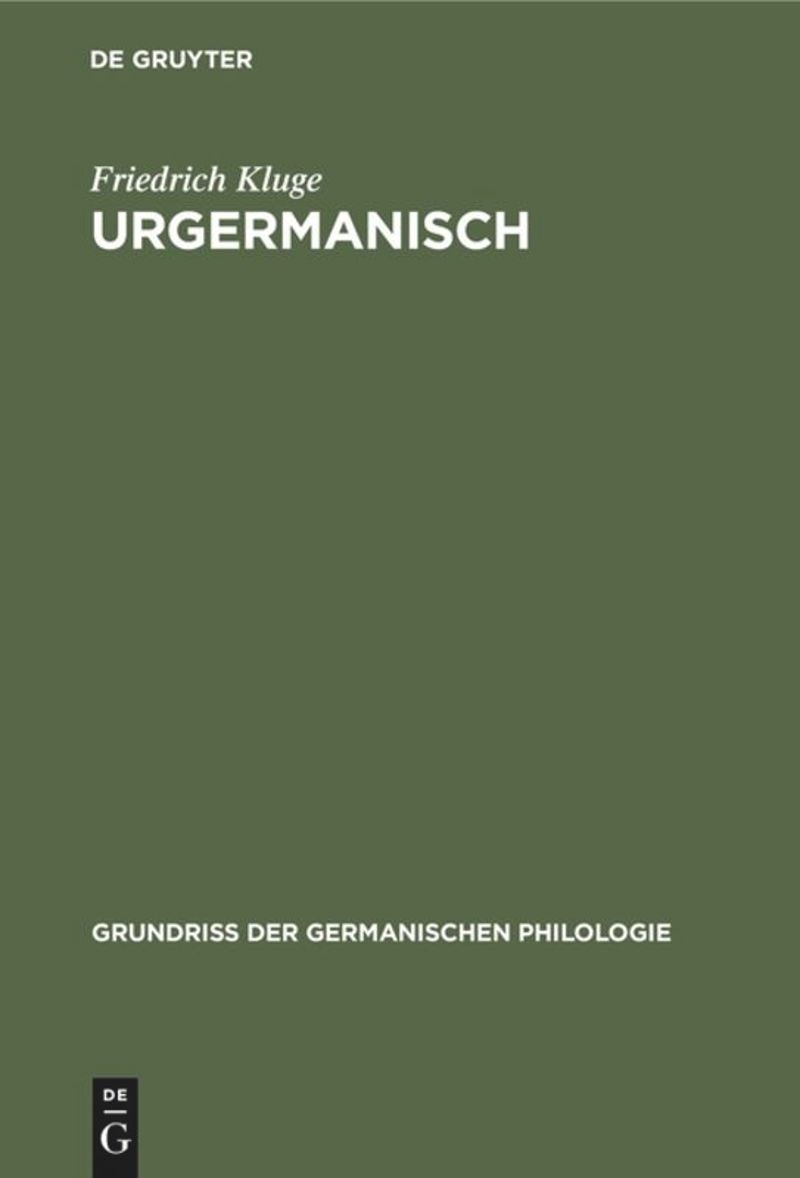 book: Urgermanisch