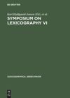 book: Symposium on Lexicography VI