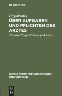book: Über Aufgaben und Pflichten des Arztes