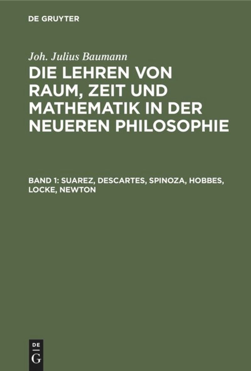 book: Band 1 Suarez, Descartes, Spinoza, Hobbes, Locke, Newton