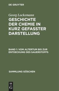 book: Band 1 Vom Altertum bis zur Entdeckung des Sauerstoffs