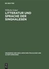 book: Litteratur und Sprache der Singhalesen