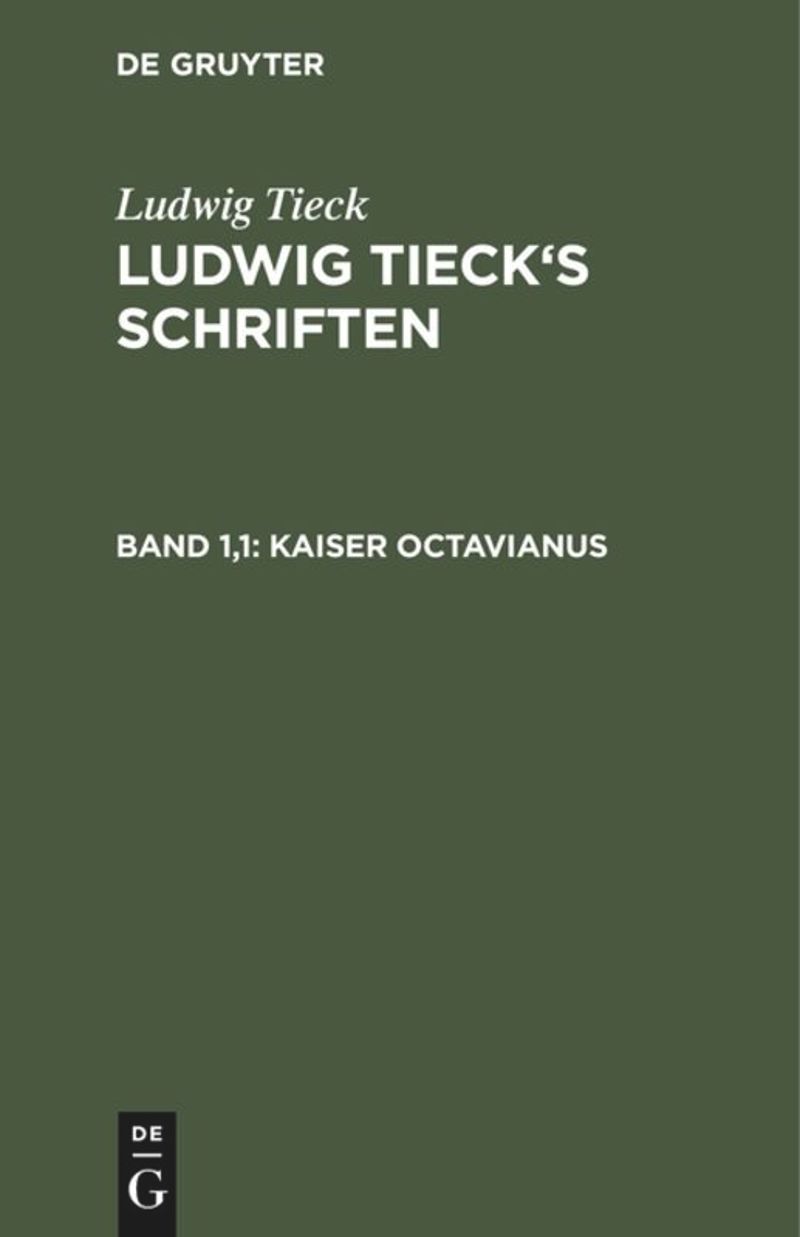 book: Band 1,1 Kaiser Octavianus