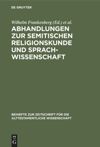 book: Abhandlungen zur semitischen Religionskunde und Sprachwissenschaft