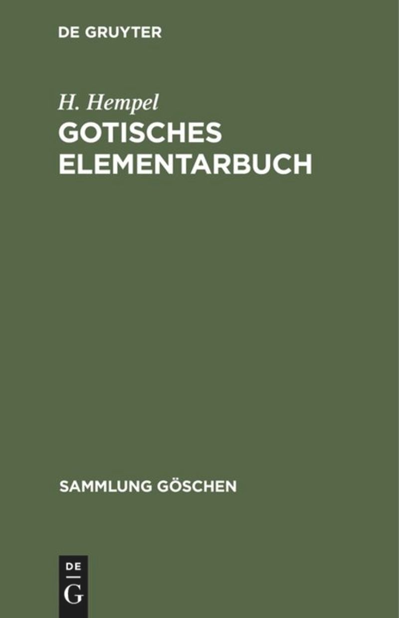 book: Gotisches Elementarbuch