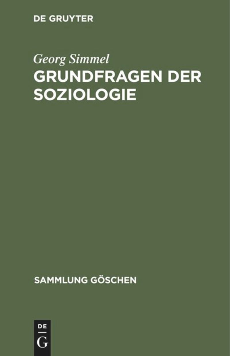 book: Grundfragen der Soziologie