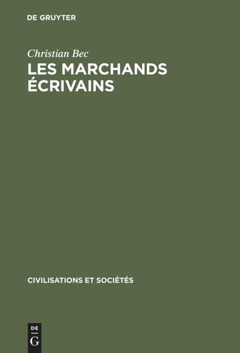book: Les marchands écrivains