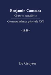 book: Série Correspondance Correspondance générale 1828