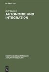 book: Autonomie und Integration