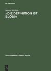 book: »Die Definition ist blöd!«