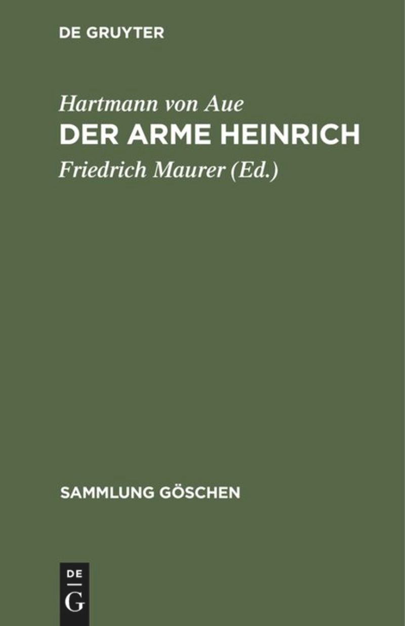 book: Der arme Heinrich