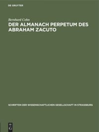 book: Der Almanach perpetum des Abraham Zacuto