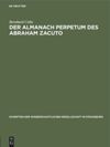 book: Der Almanach perpetum des Abraham Zacuto
