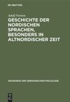 book: Geschichte der nordischen Sprachen, besonders in altnordischer Zeit