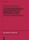 book: Lexikographisch-grammatische Perspektiven