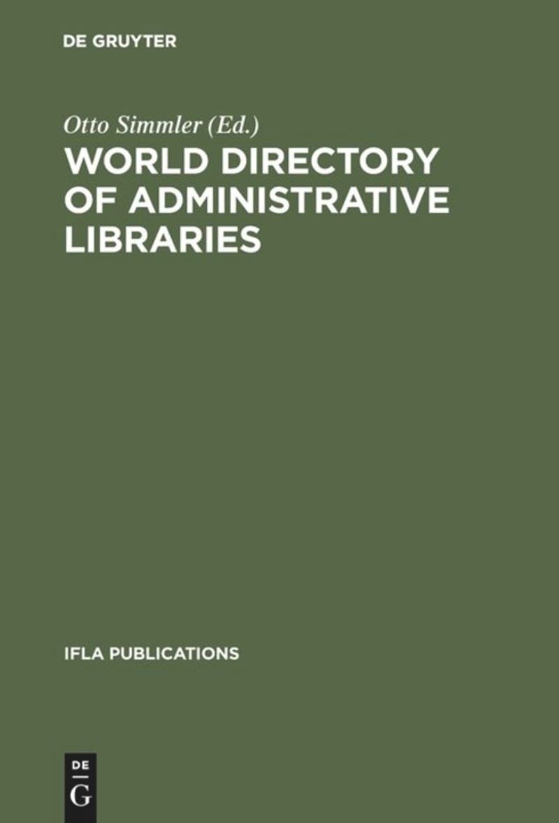 book: World directory of administrative libraries