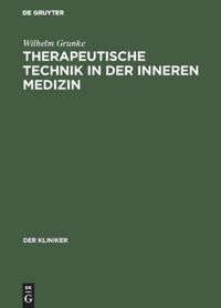 book: Therapeutische Technik in der inneren Medizin