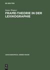 book: Frame-Theorie in der Lexikographie