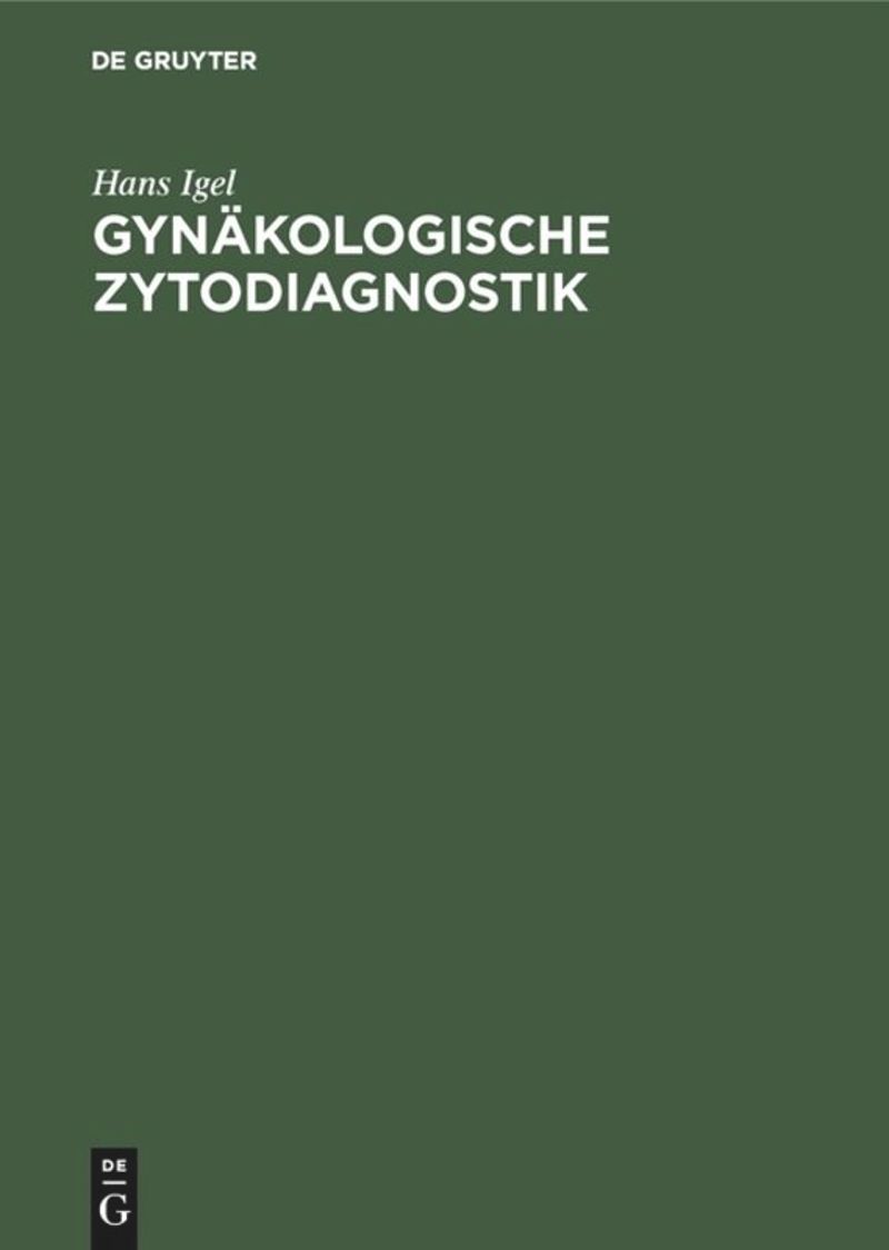 book: Gynäkologische Zytodiagnostik