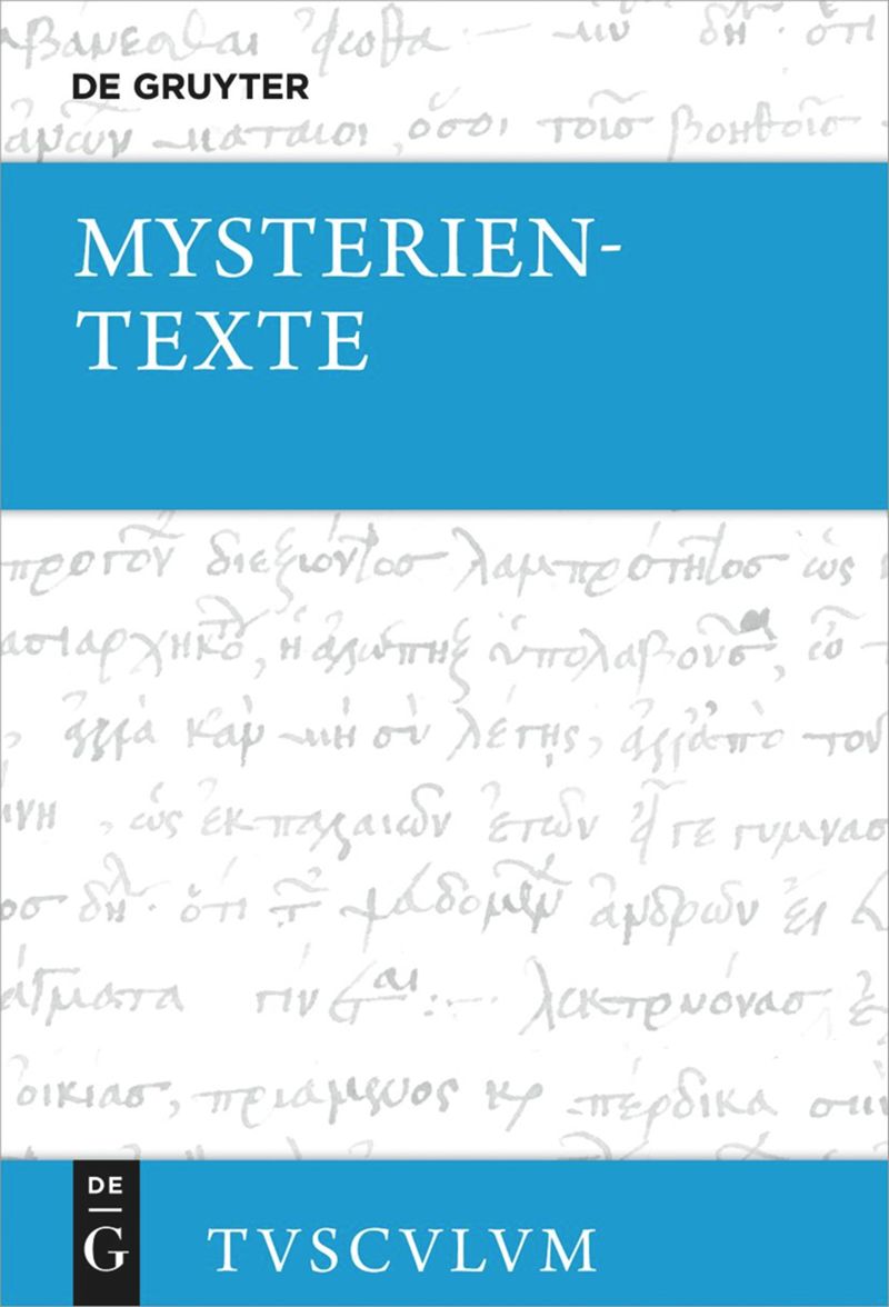 book: Mysterientexte. Die orphisch-bakchischen Goldplättchen