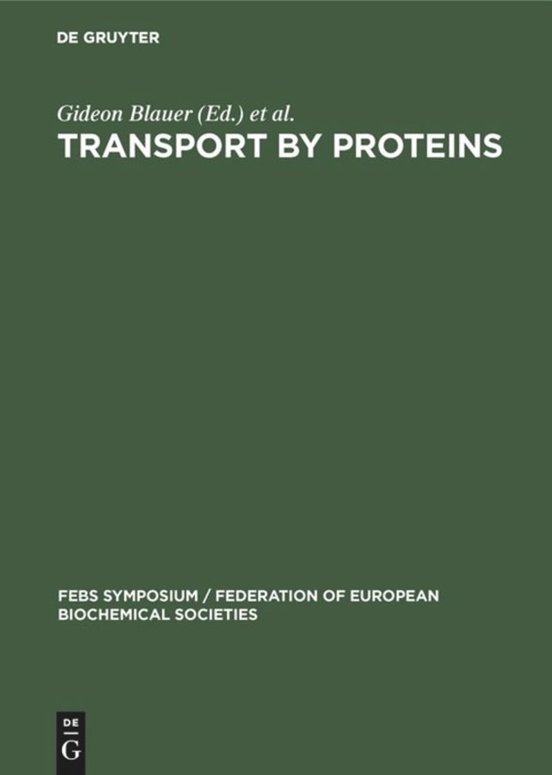 book: Transport by proteins