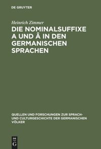 book: Die Nominalsuffixe A und Â in den germanischen Sprachen
