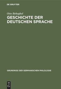 book: Geschichte der deutschen Sprache