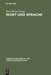 book: Wort und Sprache