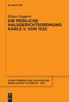 book: Die Peinliche Halsgerichtsordnung Karls V. von 1532