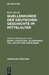 book: Band 1 Einleitung, allgemeiner Teil, die Zeit der Karolinger