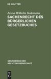 book: Sachenrecht des Bürgerlichen Gesetzbuches