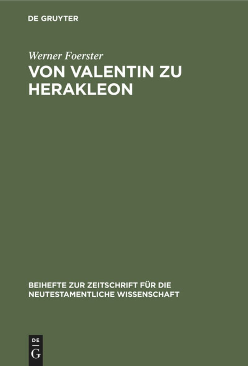 book: Von Valentin zu Herakleon