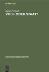 book: Volk oder Staat?