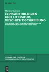 book: Lyrikanthologien und Literaturgeschichtsschreibung