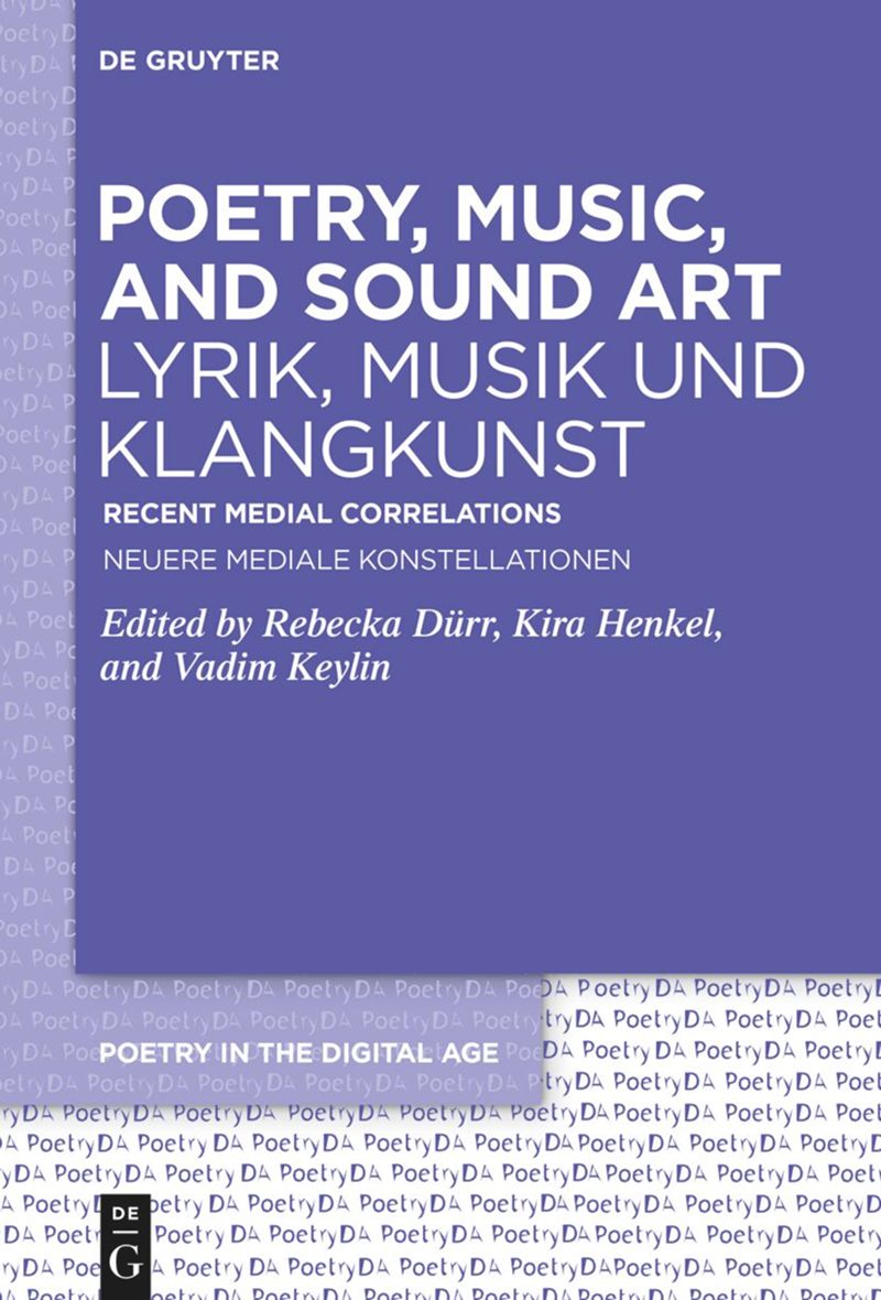 book: Poetry, Music, and Sound Art / Lyrik, Musik und Klangkunst