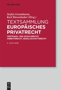 book: Textsammlung Europäisches Privatrecht