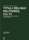 book: Tituli reliqui militares, CIL VI