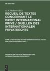 book: Tome 2 Textes des Traités Internationaux/ Texte der Staatsverträge