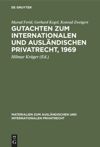 book: Gutachten zum Internationalen und Ausländischen Privatrecht, 1969