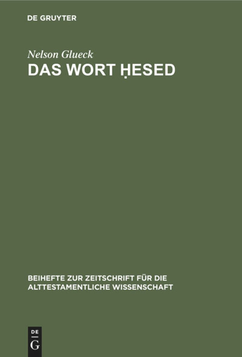 book: Das Wort Ḥesed