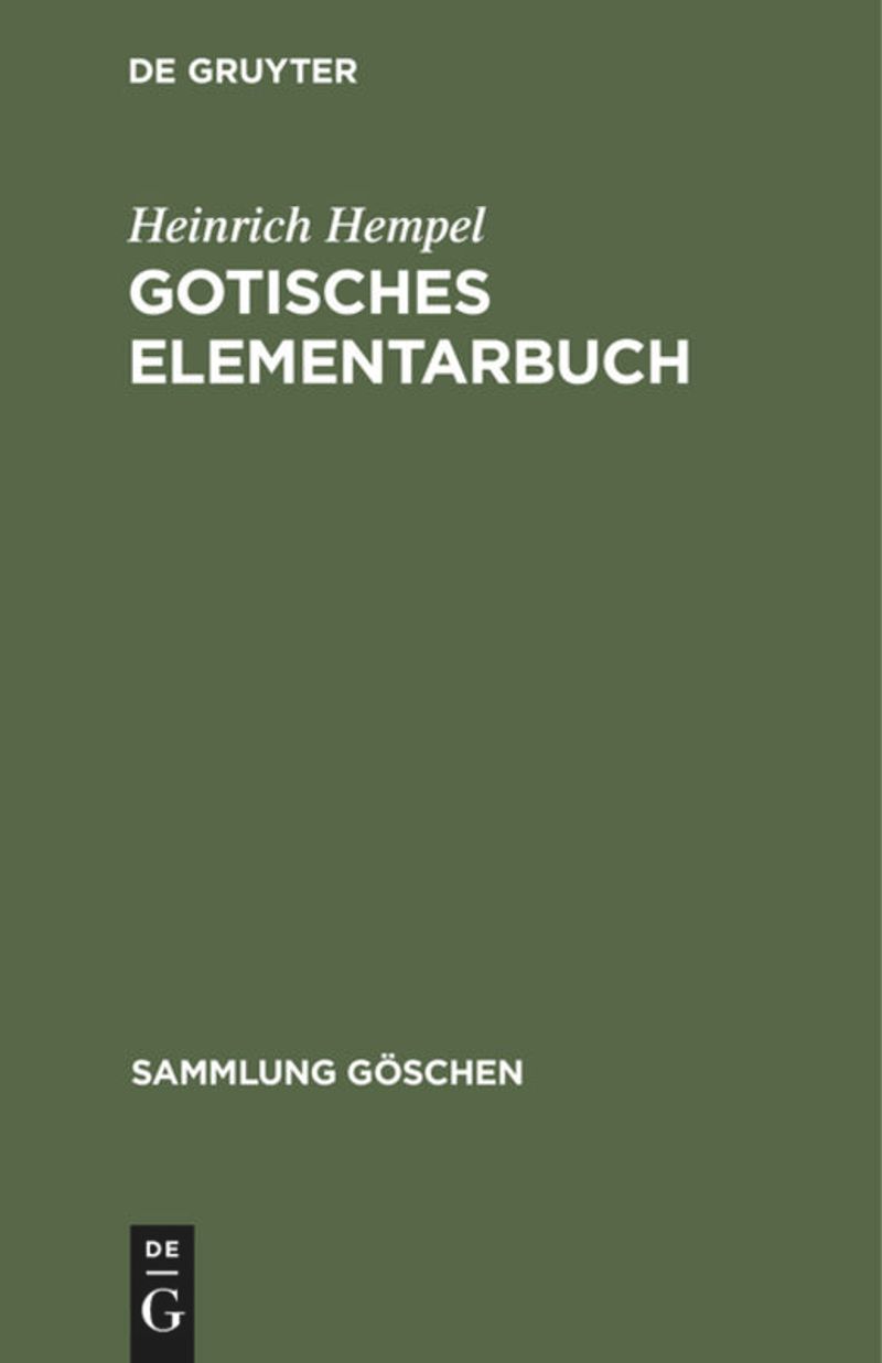 book: Gotisches Elementarbuch