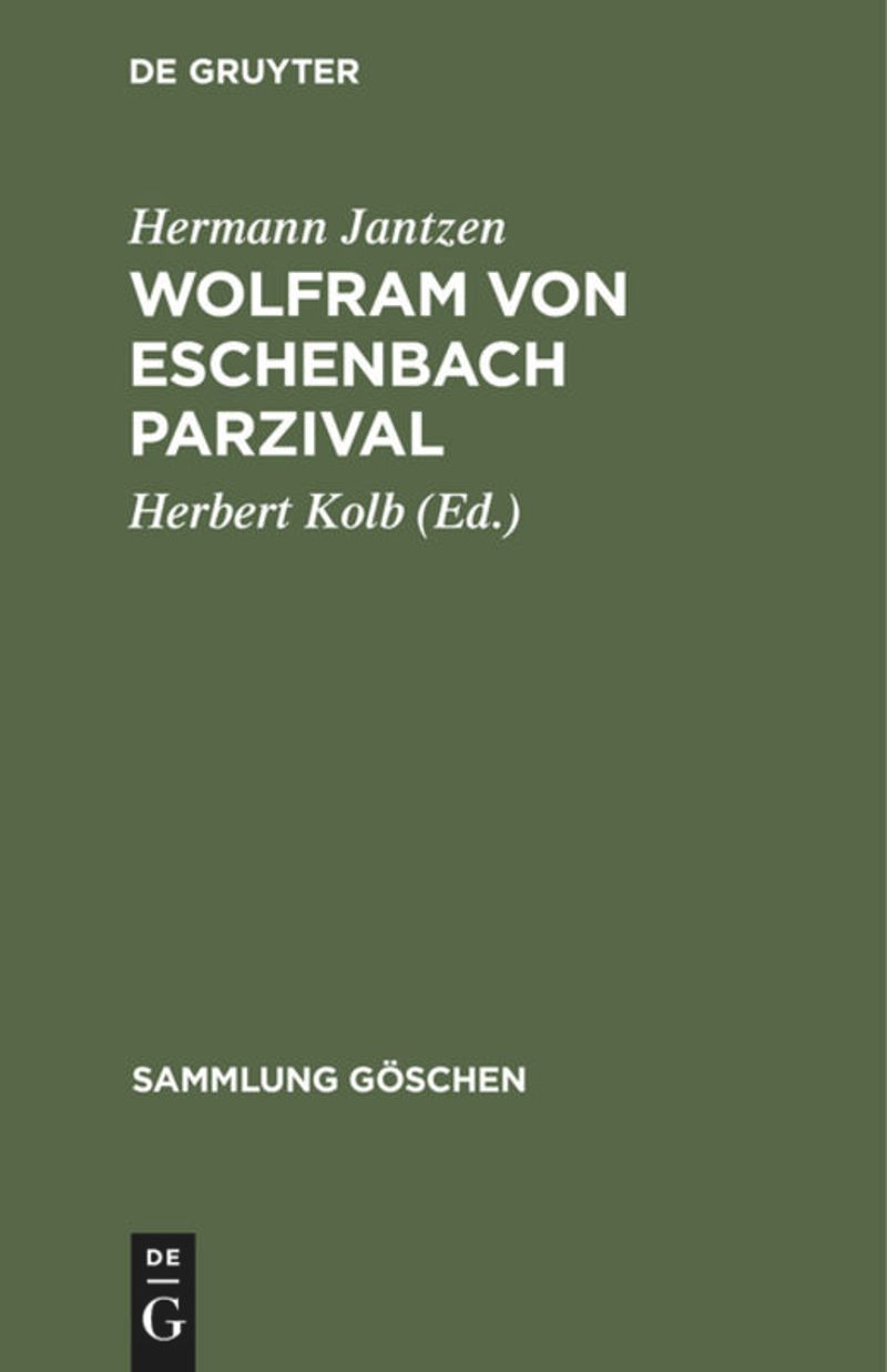 book: Wolfram von Eschenbach Parzival