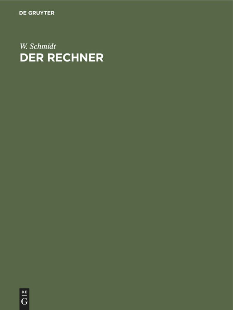 book: Der Rechner
