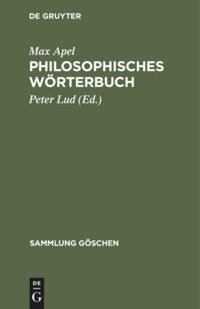 book: Philosophisches Wörterbuch