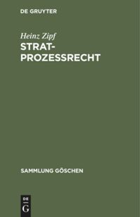 book: Stratprozeßrecht
