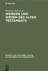 book: Werden und Wesen des Alten Testaments