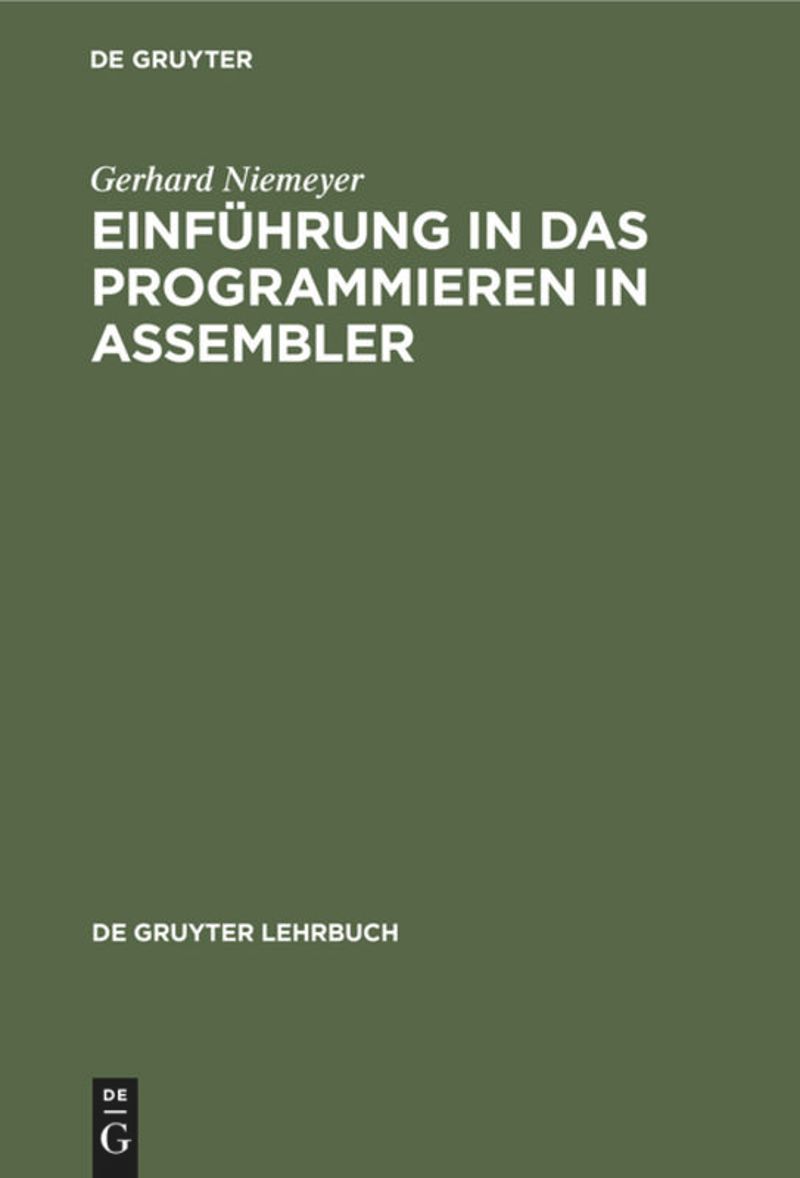 book: Einführung in das Programmieren in ASSEMBLER