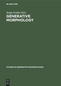 book: Generative Morphology