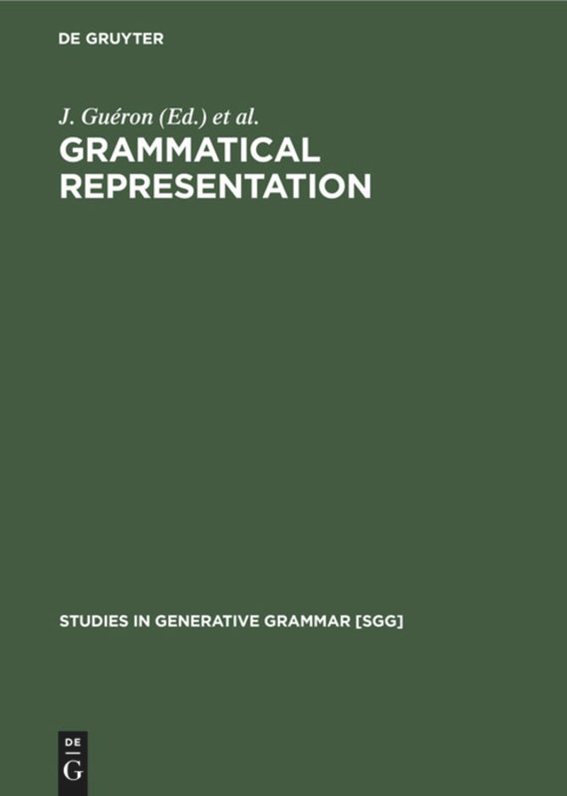 book: Grammatical Representation