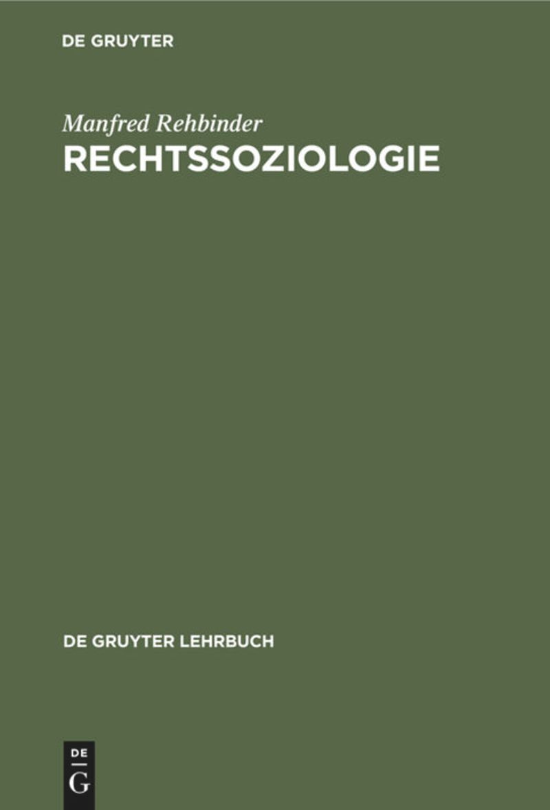 book: Rechtssoziologie